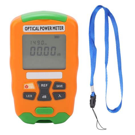 Orange Mini Fiber Optic Power Meter Fast Accurate Sensitive Robust