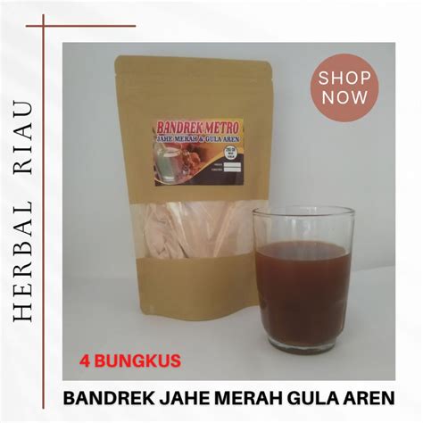 Jual Herbal Riau Bandrek Metro Jahe Instan Bandrek Jahe Merah