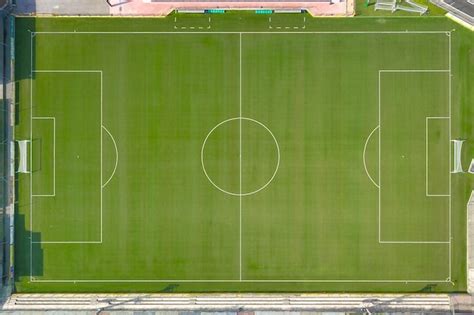 Premium Photo Soccer Field Seen From Above