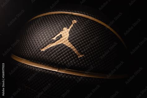 Minsk, Belarus - June 14, 2022. Michael Jordan logo on basketball Stock ...