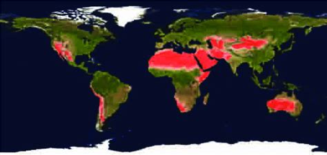 3: The desert biome defined by combined criteria | Download Scientific ...