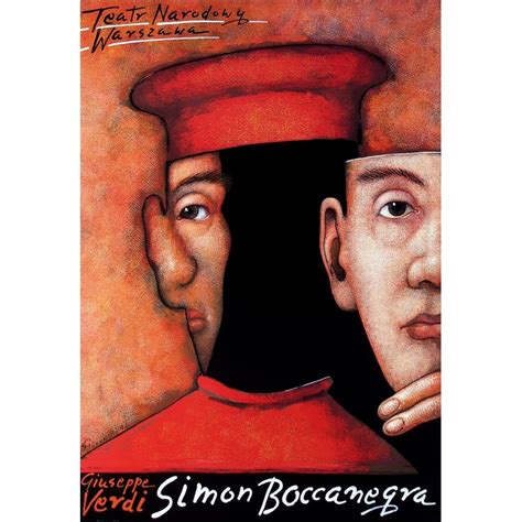 Simon Boccanegra Verdi Polish Opera Poster