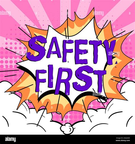 Handwriting Text Safety First Concept Meaning Avoid Any Unnecessary