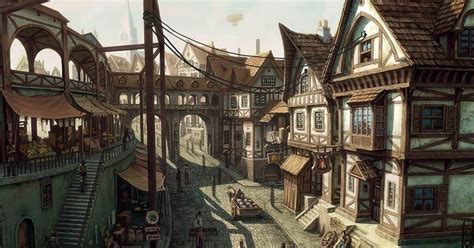 Who Were You In Medieval Times Fantasy City Fantasy Art Landscapes