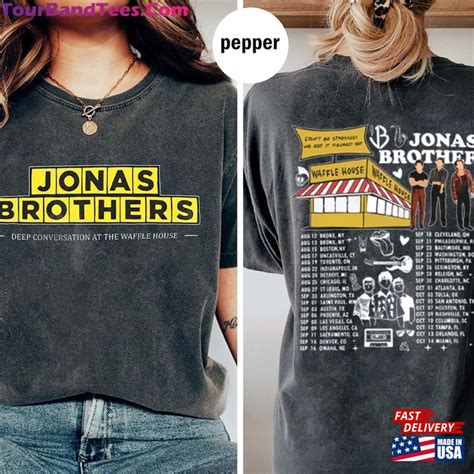 Jonas Brothers Waffle House Double Sided Shirt Tour Concert 2023 Retro ...