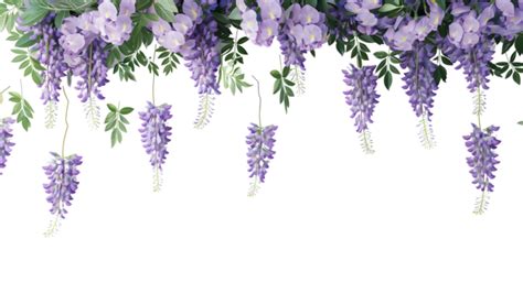 Beautiful Wisteria Flowers Isolated Wisteria Flowers Flowers Flower