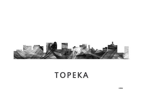 Topeka Kansas Skyline #3 Digital Art by Marlene Watson - Pixels