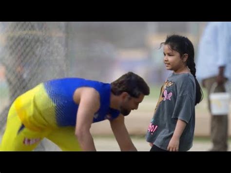 Everyone Shocked When Ziva Dhoni Entered The Field To Hug Father MS