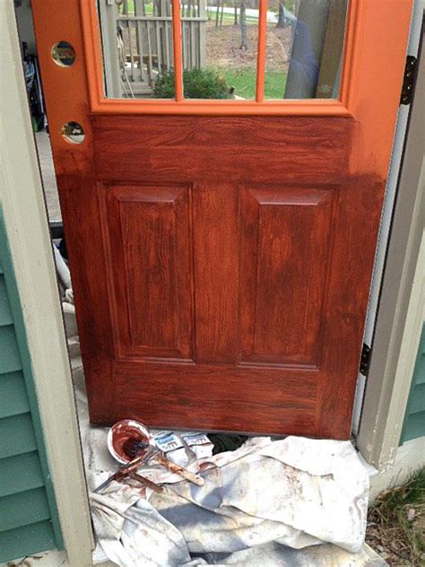 Thrifty Transformation How To Paint A Door To Look Like Wood Doors