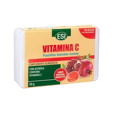 Esi Vitamina C Pastillas Blandas Suizas Granada Maracuy G