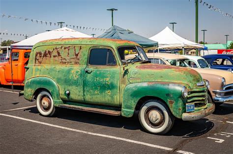 1952 Chevrolet Advance Design Panel Truck Editorial Photography Image