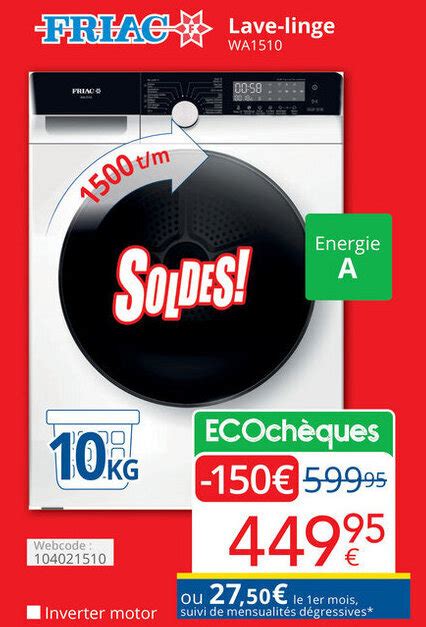 Friac Lave Linge Kg Promotie Bij Eldi