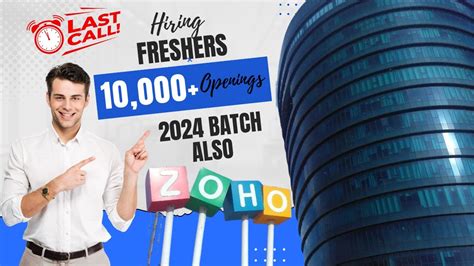 Zoho Hiring Freshers 10 000 Opening Upto 2024 Batches 5LPA Salary