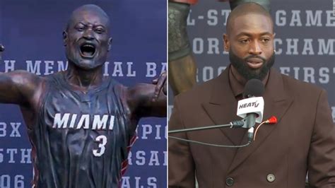 Dwyane Wades New Statue Goes Viral After Miami Heat Unveiling And More