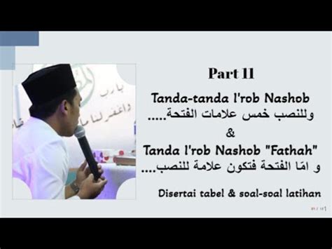 Kitab Jurumiyah Tanda I Rob Nashob Fathah Youtube