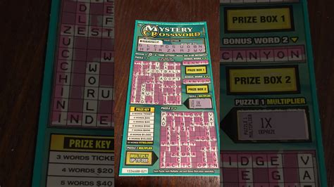 Mystery Crossword Finally Big Win California Scratch Tickets