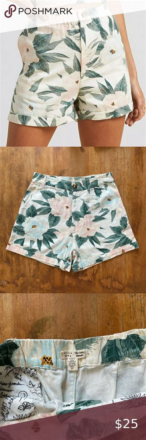 Salty Blonde X Billabong High Rise Tropical Sun Bleached Shorts Size