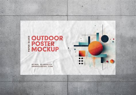 Outdoor Poster Mockup - Graphicsfuel