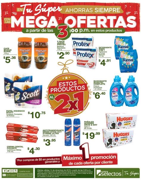 X En Mega Ofertas De S Per Selectos Diciembre Tuofertasv