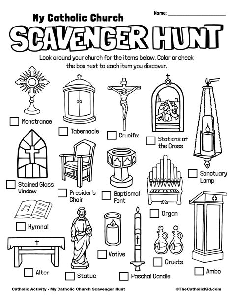 Free Catholic Printable Worksheets For Kids