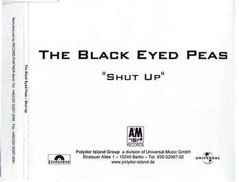 The Black Eyed Peas – Shut Up (2004, CD) - Discogs