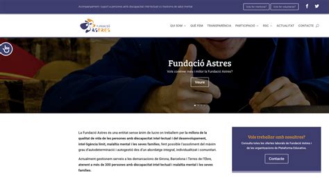 La Fundació Astres estrena web Plataforma Educativa