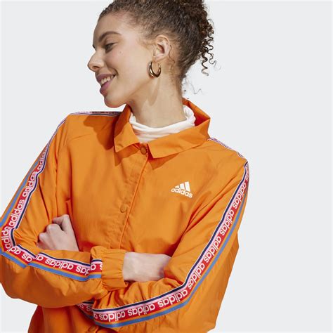 Adidas Adidas X FARM Rio Coach Jacket Orange Adidas KE