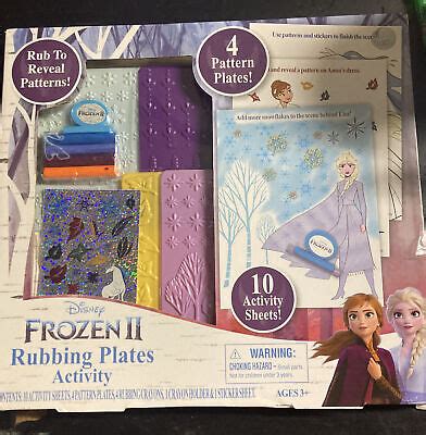 Disney Frozen Rubbing Plates Activity New In Box Ebay