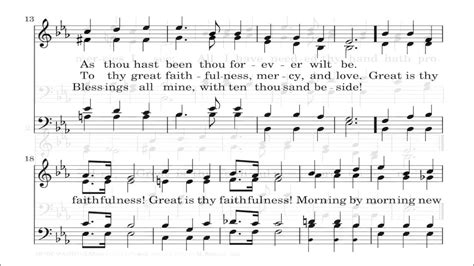 Great Is Thy Faithfulness Hymn Sing Practice Track Youtube