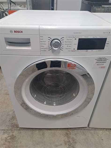 Bosch Serie 8 WAW32560GB 8kg Load 1400 Spin Washing Machine White