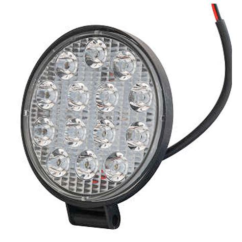 TG0802 032 Farol Led Auxiliar Redondo 14 Led 6000k 12 24v Fino