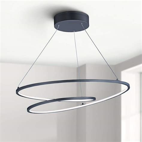 Et2 Cycle 24 12 Wide Black Led Pendant Light 82t33 Lamps Plus