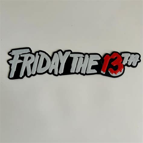 Friday the 13th movie logo - 3D model by 3dprintanything on Thangs