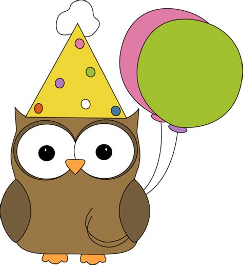 Party Owl Clip Art Party Owl Image Owl Clip Art Happy Birthday Owl