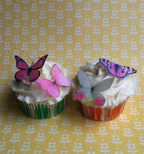 The Original EDIBLE BUTTERFLIES 12 Small Assorted Pink Etsy