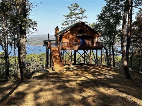 Best Treehouse Cabins With Hot Tub In Arkansas Top Treehouses