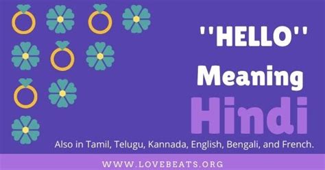 Hello meaning in Hindi, Tamil, Telugu, Kannada, English, Bengali, and ...