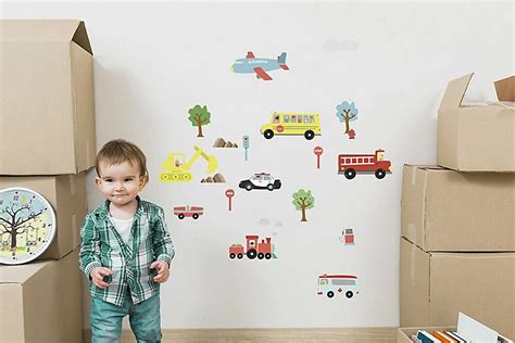 Walplus Wall Stickers Decal Wall Art Happy Cars Diy Nursery Room Kids Room Kids Sticker PVC ...