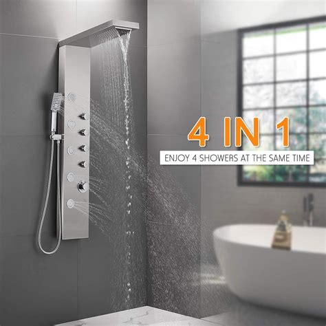 Lot Detail Rovate Rainfall Waterfall Shower Panel System