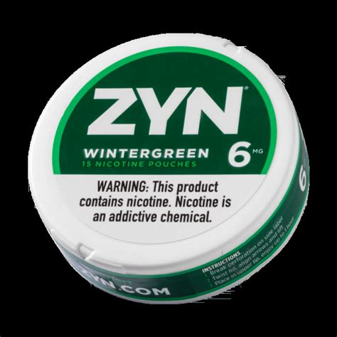 Zyn Nicotine Pouches Wintergreen Premium Cigars