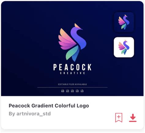 Peacock Feather Logo | Polar Vectors