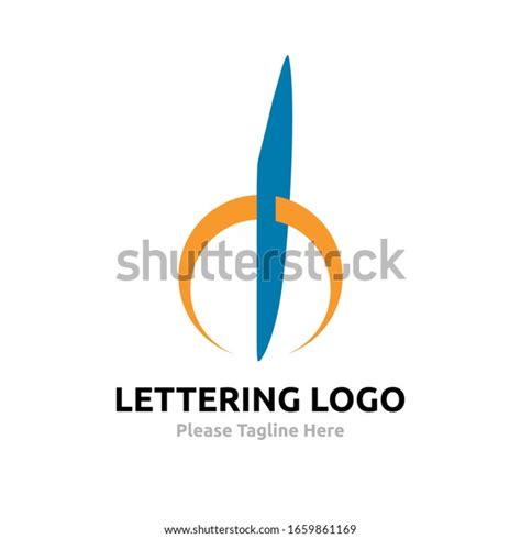 Lettering Alif Vector Arabic Lettering Logo Stock Vector (Royalty Free) 1659861169