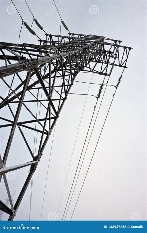 Line Of Electricity Transmissions Royalty Free Stock Photo