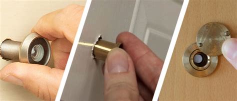 how to install a door peephole