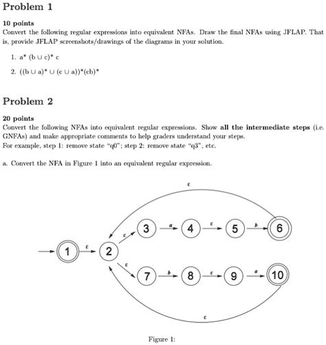 Problem 1 10 Points Convert The Following Regular Expressions Into