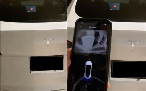 Closer Look At Tesla Sentry Mode Remote Live View With Voice Broadcast