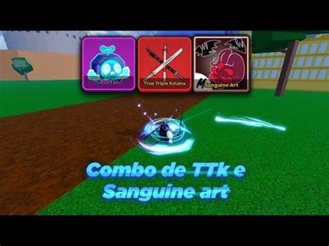 Combo De Portal Ttk E Sanguine Art No Blox Fruits Roblox Youtube