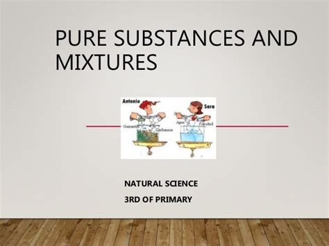 Pure Substances And Mixtures