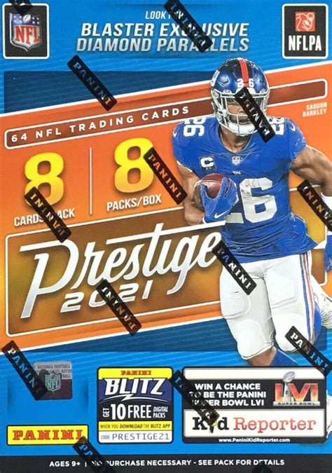 Buzz Break Panini Prestige Football Cards Blaster Box Blowout