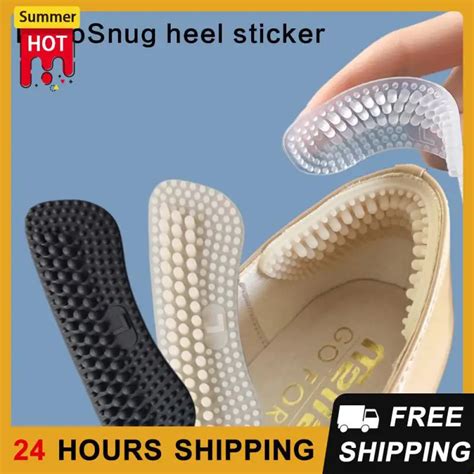 2pairs Silicone Heel Stickers Heels Grips For Women Men Anti Slip Heel